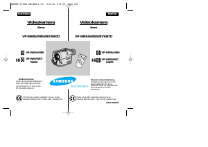 Bruksanvisning Samsung VP-W80 Videokamera