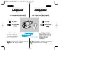 Manuale Samsung VP-W80 Videocamera