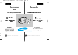 Handleiding Samsung VP-W80 Camcorder