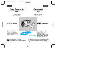 Bedienungsanleitung Samsung VP-W95D Camcorder