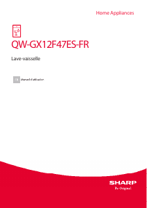 Mode d’emploi Sharp QW-GX12F47ES-FR Lave-vaisselle