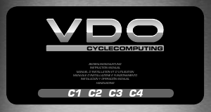 Bedienungsanleitung VDO C1 Fahrradcomputer