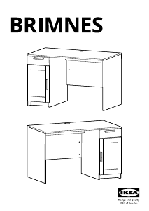 Használati útmutató IKEA BRIMNES Íróasztal