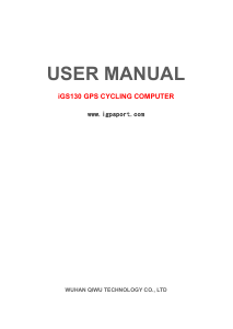 Manual iGPSport iGS130 Cycling Computer