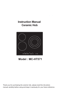 Manual Exiteq MC-HT 571 Hob
