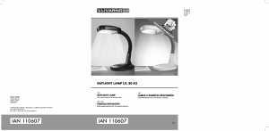 Manual LivarnoLux LTL 20 A2 Lamp