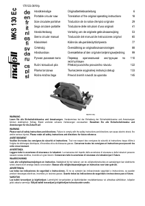 Руководство Mafell MKS 130 Ec Циркулярная пила