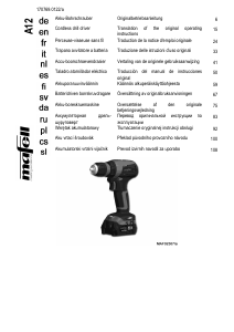 Manual de uso Mafell A 12 Atornillador taladrador
