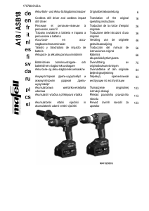 Manuál Mafell ASB 18 Akušroubovák