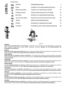 Manual de uso Mafell LO65 Ec Fresadora de superficie