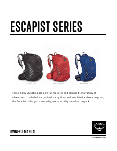 Manual Osprey Escapist 18 Backpack