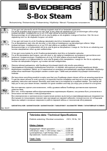 Manual Svedbergs S-Box Steam Shower Cabin