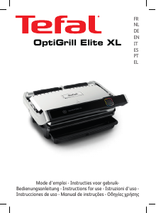 Εγχειρίδιο Tefal YY4590FB OptiGrill Elite XL Σχάρα επαφής