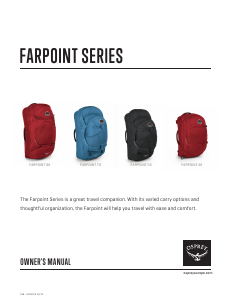 Handleiding Osprey Farpoint 40 Rugtas