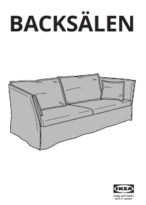 Bedienungsanleitung IKEA BACKSALEN (94x295x72) Sofa