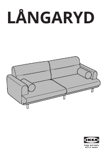 Bruksanvisning IKEA LANGARYD (90x242x82) Sofa