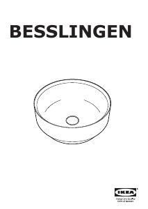 Brugsanvisning IKEA BESSLINGEN Vask