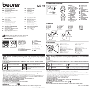 Manual de uso Beurer MS 40 Báscula