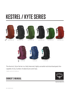 Manual Osprey Kestrel 28 Backpack