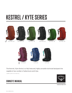 Manual Osprey Kestrel 32 Backpack