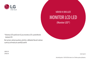 Manuál LG 24BN550Y-B LCD monitor