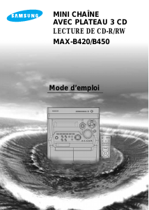Mode d’emploi Samsung MAX-B420 Lecteur CD