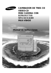 Manual de uso Samsung MAX-B450 Reproductor de CD