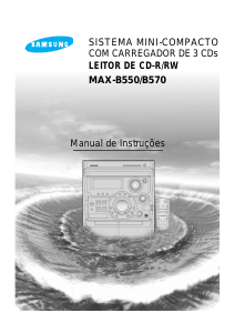 Manual Samsung MAX-B550 Leitor de CD