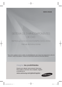 Manual de uso Samsung MAX-DG56 Reproductor de CD