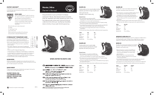 Handleiding Osprey Mira 18 Rugtas