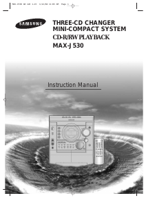 Manual Samsung MAX-J530 CD Player