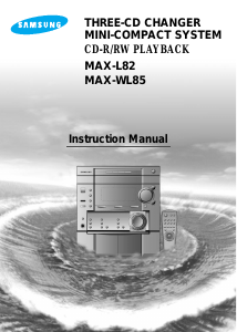 Manual Samsung MAX-L82 CD Player