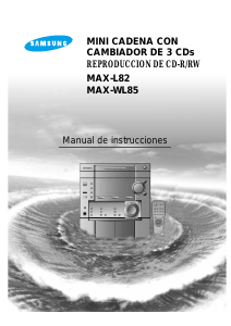 Manual de uso Samsung MAX-L82 Reproductor de CD