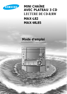 Mode d’emploi Samsung MAX-L82 Lecteur CD