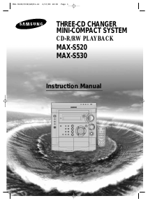 Handleiding Samsung MAX-S520 CD speler