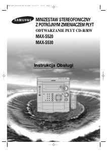Instrukcja Samsung MAX-S520 Odtwarzacz CD