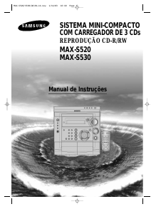 Manual Samsung MAX-S520 Leitor de CD