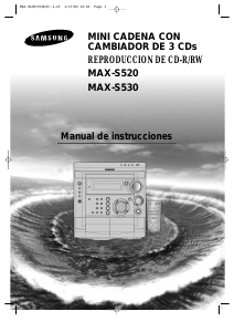 Manual de uso Samsung MAX-S530 Reproductor de CD