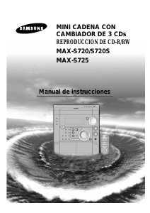 Manual de uso Samsung MAX-S720 Reproductor de CD