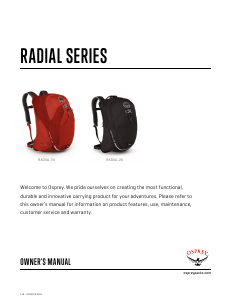 Handleiding Osprey Radial 26 Rugtas