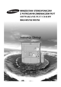Instrukcja Samsung MAX-WS730 Odtwarzacz CD