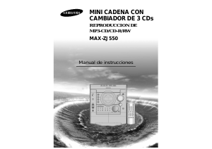 Manual de uso Samsung MAX-ZJ550 Reproductor de CD