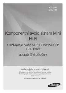 Priročnik Samsung MX-J630 CD-predvajalnik
