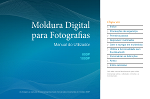 Manual Samsung 1000P Moldura digital