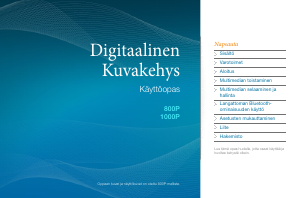 Käyttöohje Samsung 1000P Digitaalinen valokuvakehys