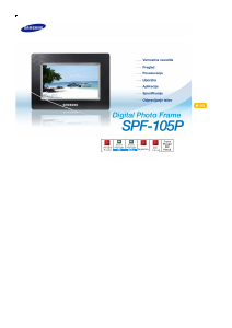 Priročnik Samsung SPF-105P Okvir za digitalno fotografijo