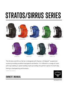 Manual Osprey Stratos 24 Backpack