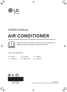 Manual LG AC09BK Air Conditioner