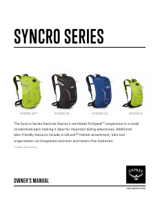 Manual Osprey Syncros 3 Backpack