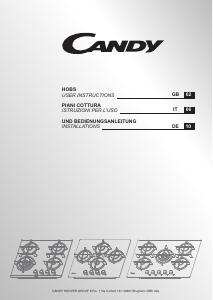 Manuale Candy CMCSG74WW Piano cottura